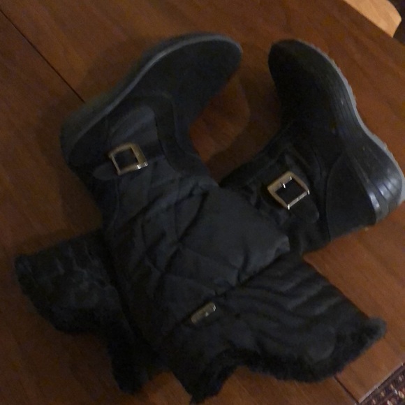 Pajar black quilted faux fur lined tall winter snow boot Size 38 - Picture 11 of 13